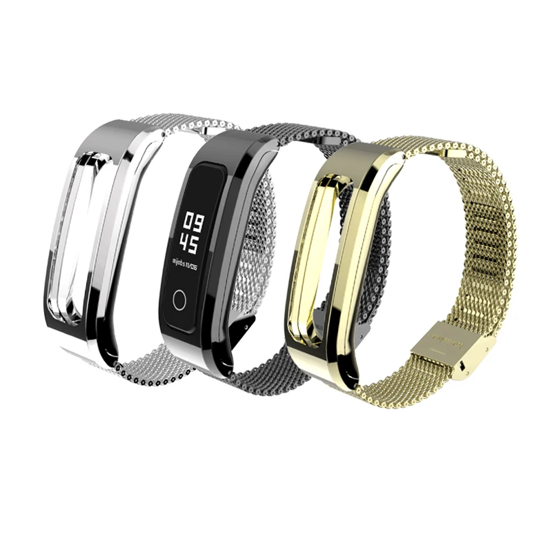 Ремешок для бега Honor Band 4 металлический ремешок Huawei Смарт часы Аксессуары