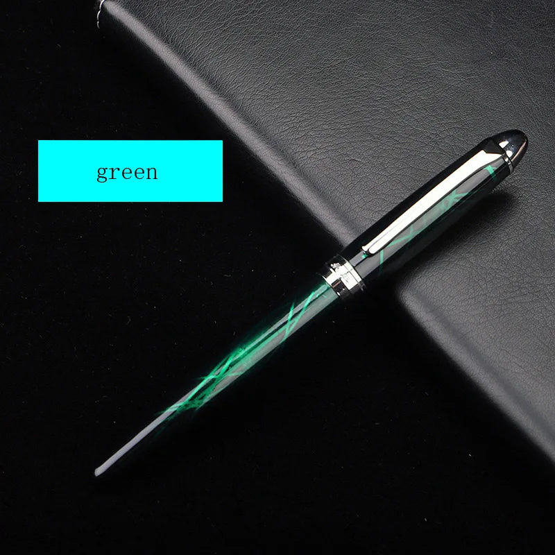 

1Pcs Luxury Beautiful Acrylic Business Ink Calligraphy Pen Colorful Line Student Gift Fountain Pen School Office Stationery