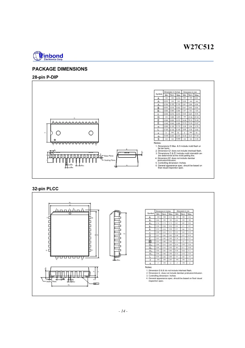 10 шт./1 лот W27C512-45Z W27C512 27C512 W27C512 64 к* 8 электрически ERAS ABL E EPROM DIP28