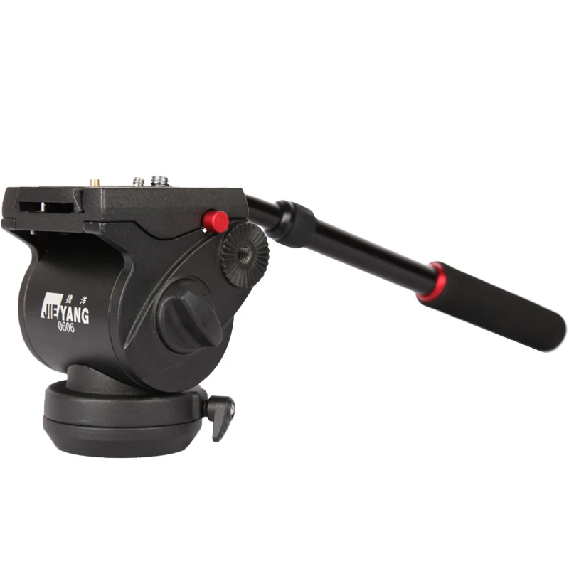 JIEYANG JY 0606H hydraulic PTZ tripod head 3/8 rail flat head Suitable