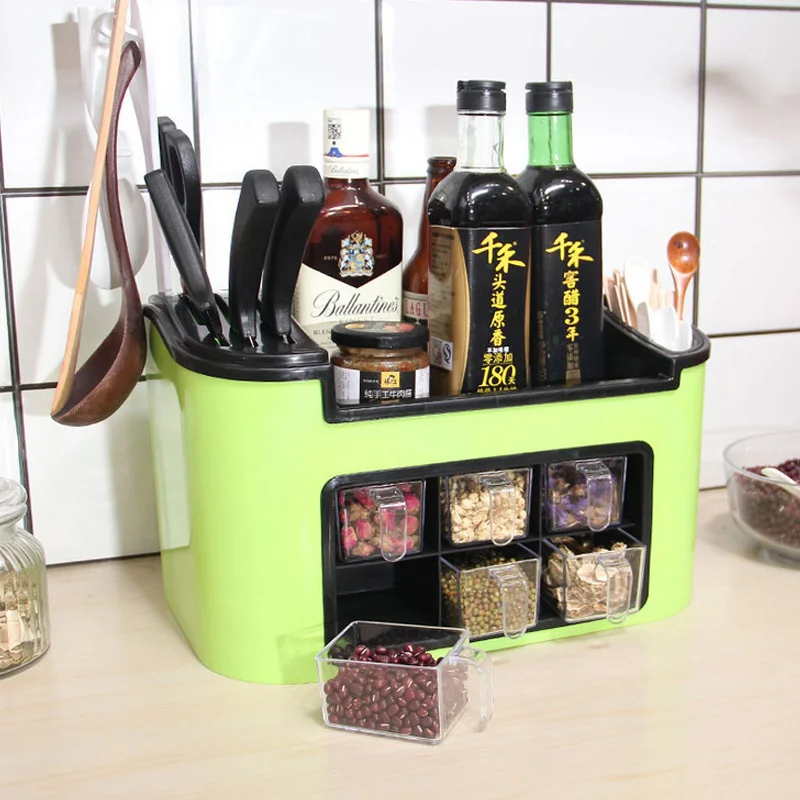 Кухонный органайзер, Полка для специй, принадлежности, хранилище для банок с приправами kruidenrek, домашняя кухонная ложка, пластиковый стеллаж для специй
