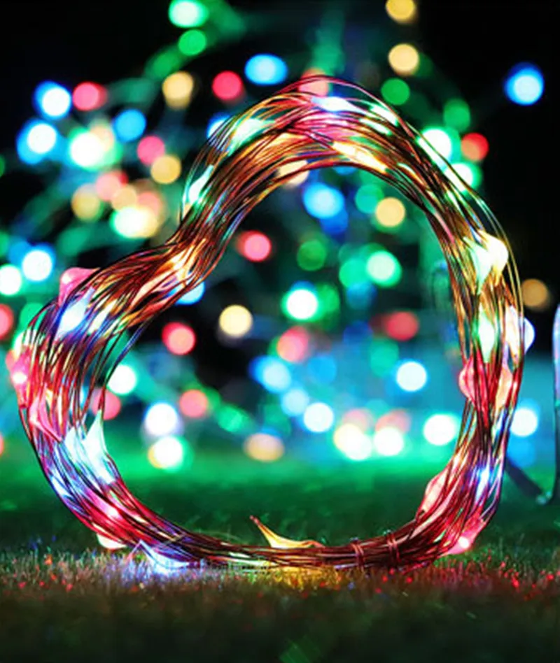 USB светодиодный струнный Огни праздничного освещения для украшения рождественской елки для свадебной вечеринки