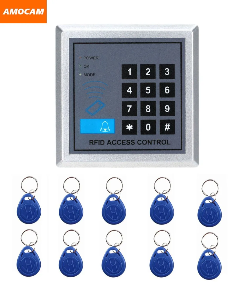 

Electronic RFID Proximity Entry Door Lock Access Control System with 10 Key Fobs support 250 User Home Offices Security System