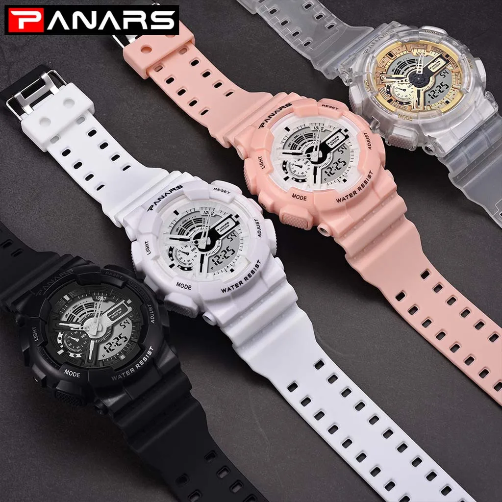 PANARS модные часы спортивный бренд для мужчин и женщин часы памятная серия многофункциональные водонепроницаемые часы с пряжкой электронные часы
