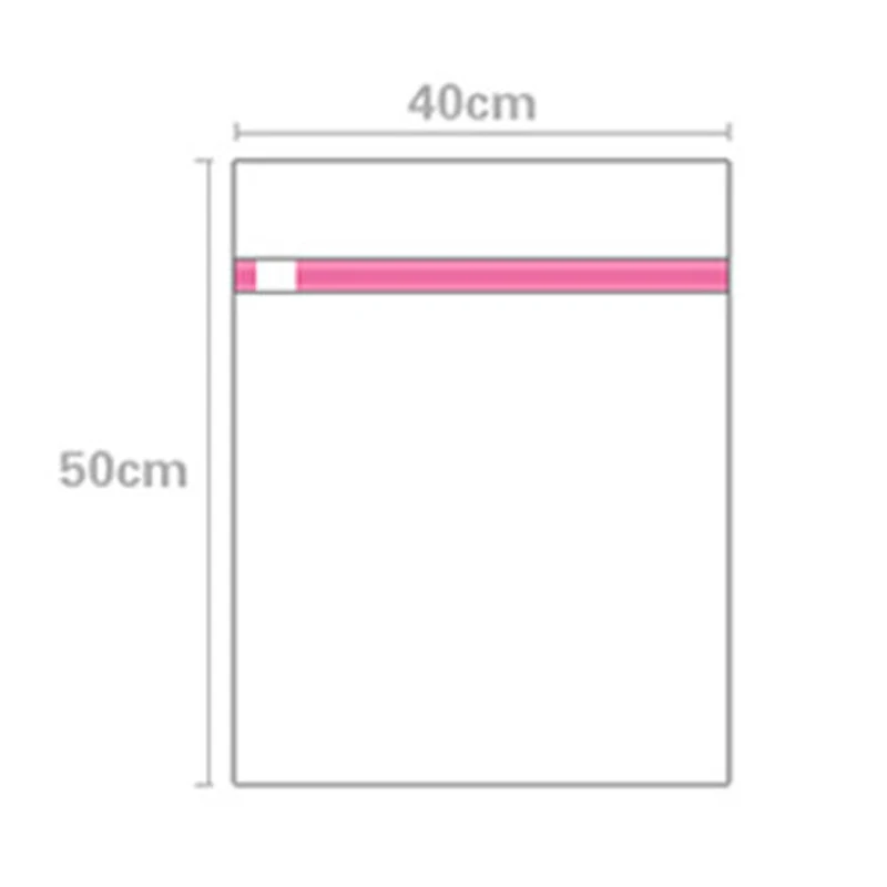 Юза 9 размеров на молнии складной нейлоновый стиральный мешок бюстгальтер, носки, нижнее белье одежда стиральная машина защиты сетчатые мешки - Цвет: 40x50 fine mesh