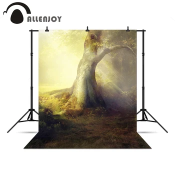 

Allenjoy Photo background Tree light lawn children fairy tale vinyl photo backdrop vinyl photo backdrop