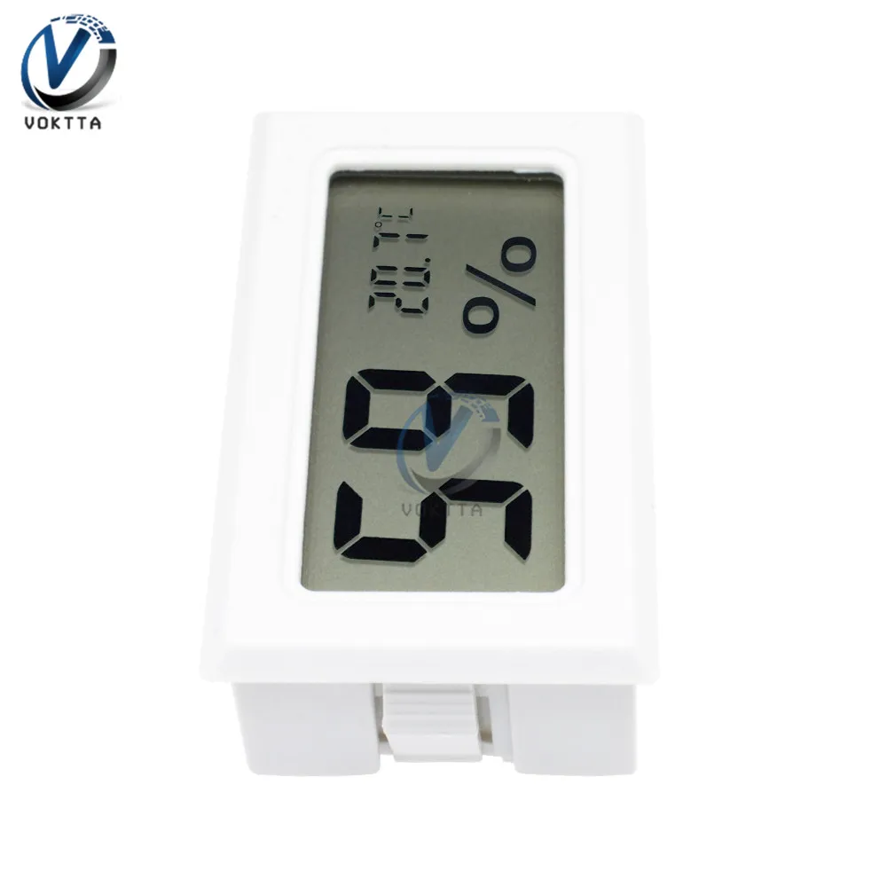 Мини ЖК-цифровой измеритель температуры гигрометр Комнатный контроллер термометра Встроенный термостат