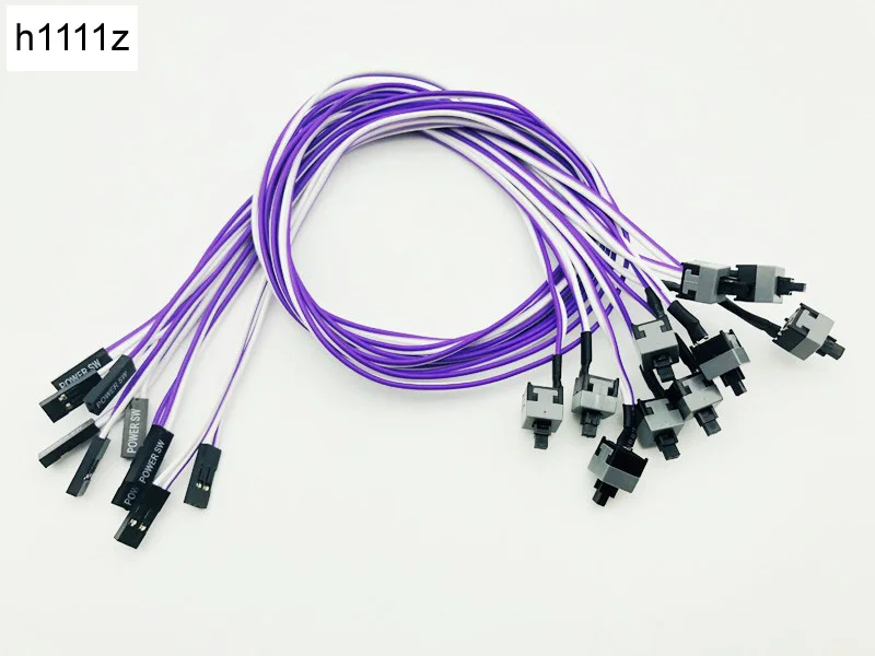 

Computer PC Case Power Button SW Switch Power Cord Cable Re-start Switch Cable for Mining PZ100