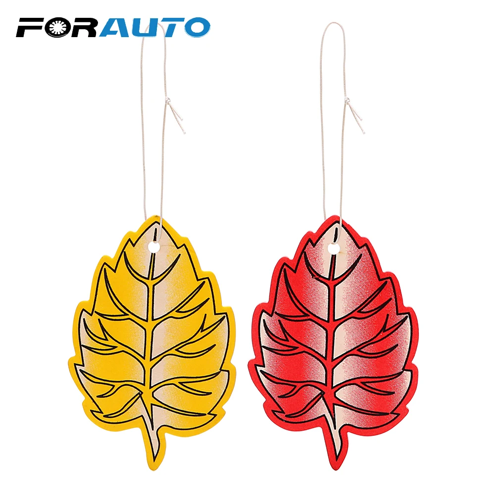 

FORAUTO Air Freshener Car Perfume Hanging Paper Cute Car-styling Air Cleaner Leaf Type Scent Fragrance for Car Auto Home