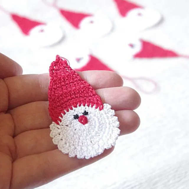online shop of 12 crochet santa claus christmas decorations hanging