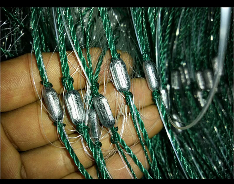 Redes de Emalhar Armadilha para Peixes Rede de Pesca de Pesca ao ar Ferramenta de Linha de Rede de Pesca de Nylon Qualidade Camada Centímetros Pia Malha Pegajoso Net Livre H5m * L95m 3 9 Qualidade H5m * L95M 3 camada 3