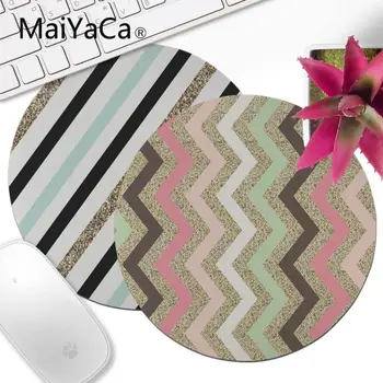 

MaiYaCa Funny Golden black lines Small Round Mouse pad PC Computer mat notebook gamer Home And Office Desk Gming Mouse Pad