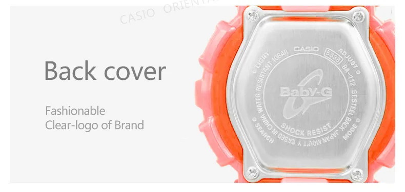 CASIO Часы двойной Дисплей наручные часы Для женщин BA-112-2A Водонепроницаемый светодиодные спортивные часы Relogio masculino часы подарок Мода BA-112-2A
