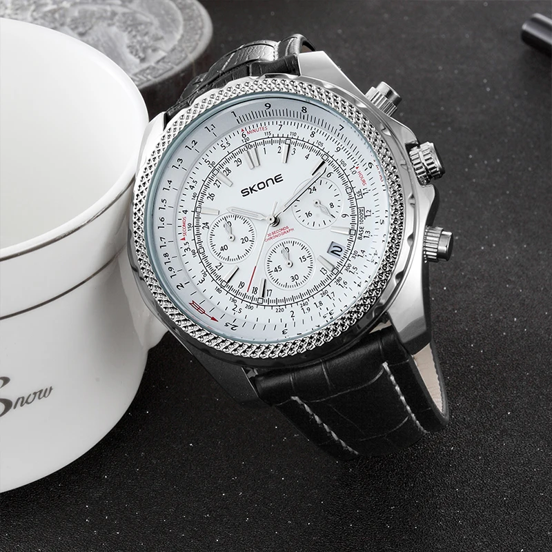 men leather stainless watch6