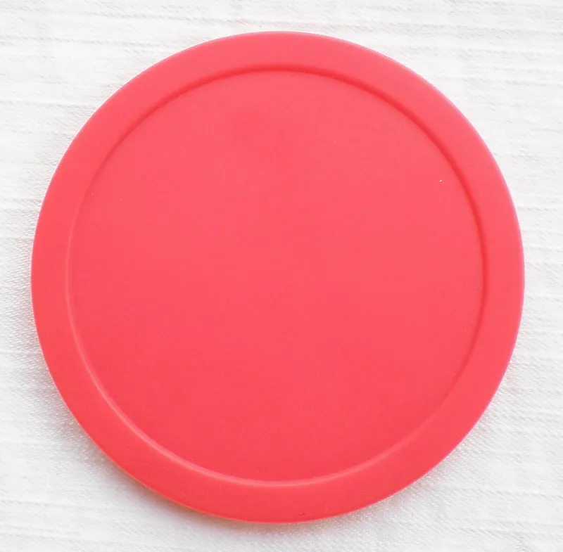 

NEW 2pcs red Air hockey table pusher puck 63mm 2-1/2" GoalieSt 60 high quality 5mm thickness