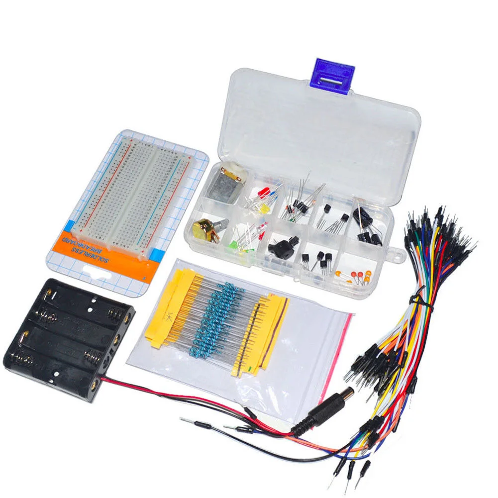 Универсальный Fit электронный компонент Макет LED-конденсатор комплект для Arduino