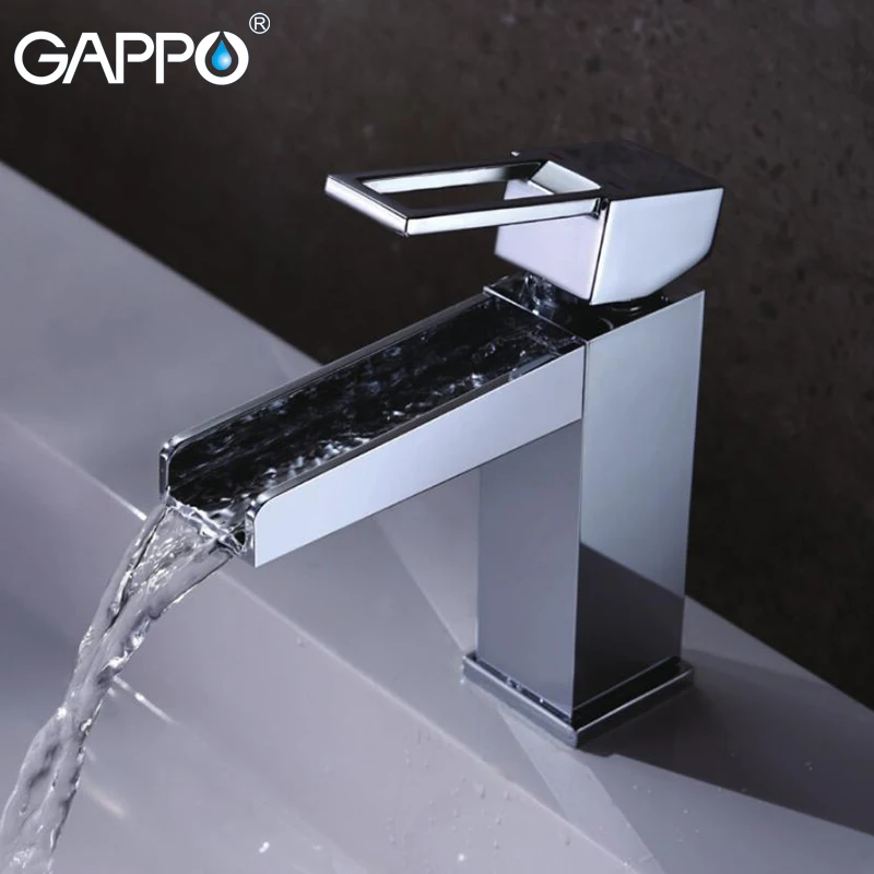 

GAPPO Basin Faucet bathroom basin sink faucets water tap brass basin mixer taps waterfall faucet crane torneira do anheiro
