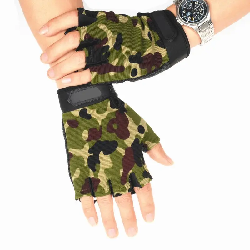 

New Outdoor Tactical Gloves Cycling Half Finger Military Gloves For Nerf Training Games Sports