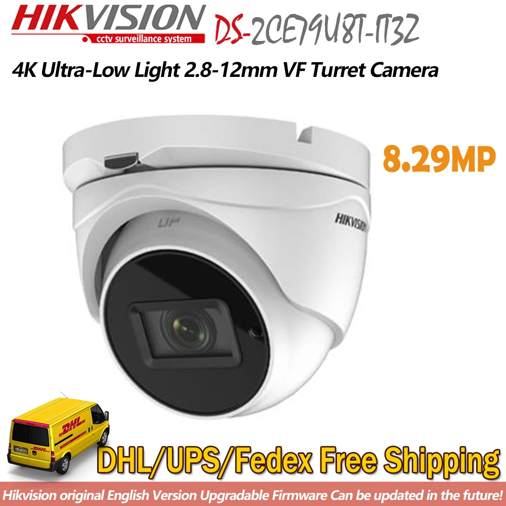 Hikvision DS 2CE79U8T IT3Z 4 К очень низкой освещенности VF башни Камера английская версия 80 м