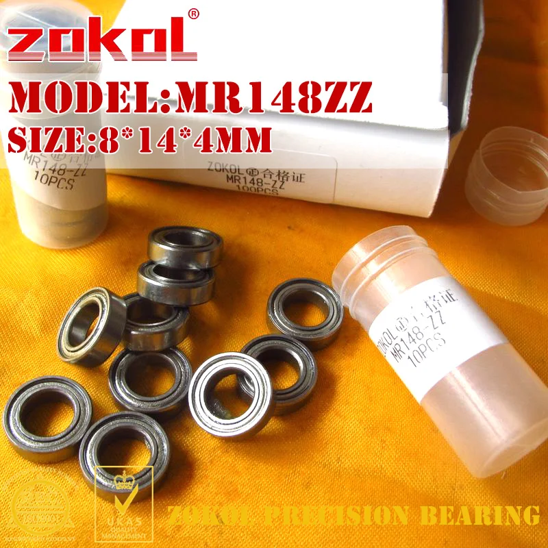 Подшипник ZOKOL MR148 ZZ mr148zz высота 3 5 мм миниатюрный шарикоподшипник с глубоким