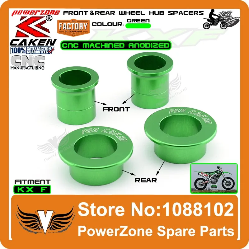KAW Front and Rear Wheel Hub Spacers 1