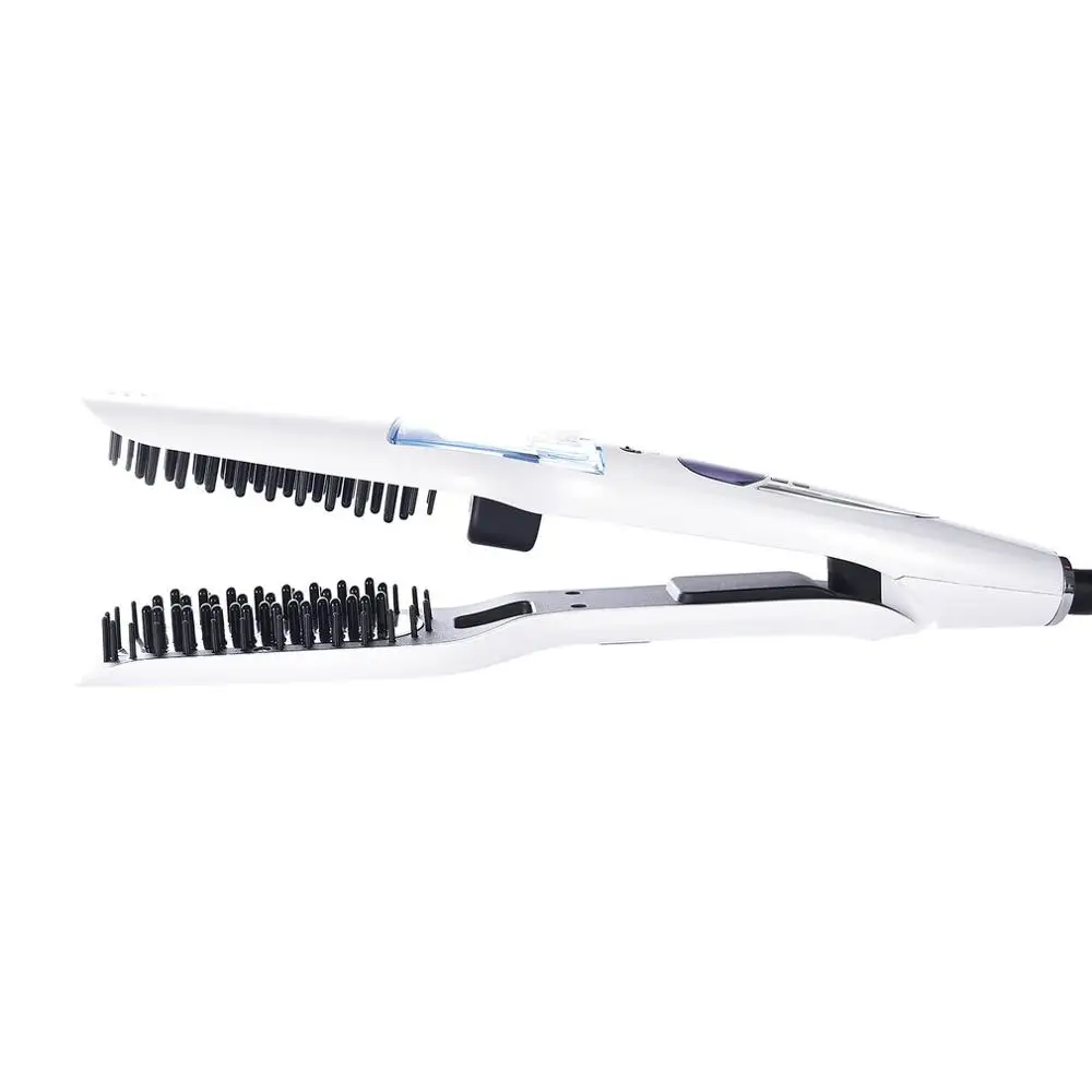 Профессиональные Паровая выпрямитель для волос Расческа Flat Iron Керамический