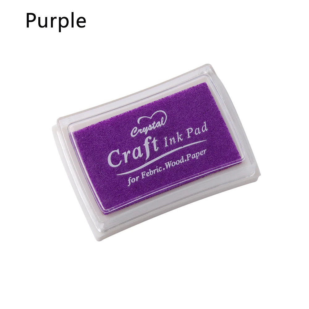 5 цветов масляной пальчиковой печати хороший подарок для штамп для детей нетоксичный градиент цвет штемпельная подушечка резиновый штамп «сделай сам» искусство - Цвет: Фиолетовый