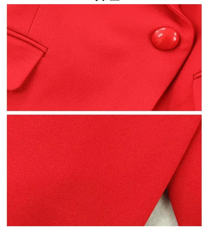 Женский Весна Лето Большой/размера плюс женский красный костюм+ юбка-карандаш с разрезом OL ветрозащитный костюм комплект из 2 предметов