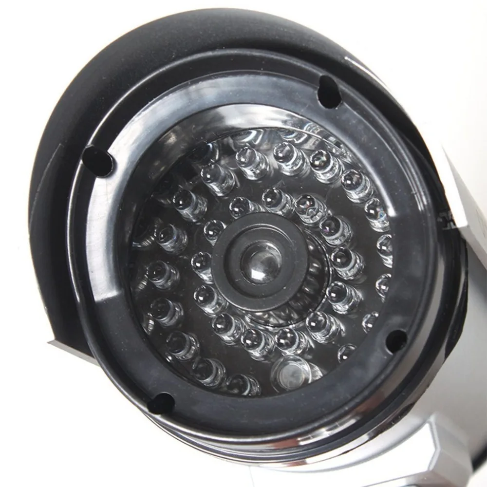 LESHP CA-11 Monitor Security Guard Simulation Surveillance Bullet Camera Outdoor Indoor Dummy IR Camera with Red flashing light