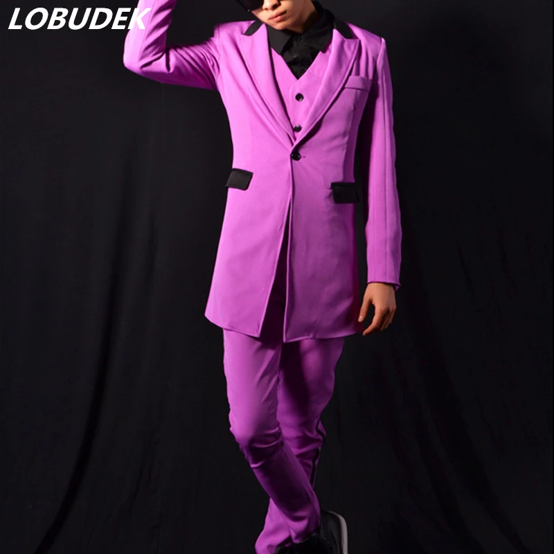 purple jacket outfit