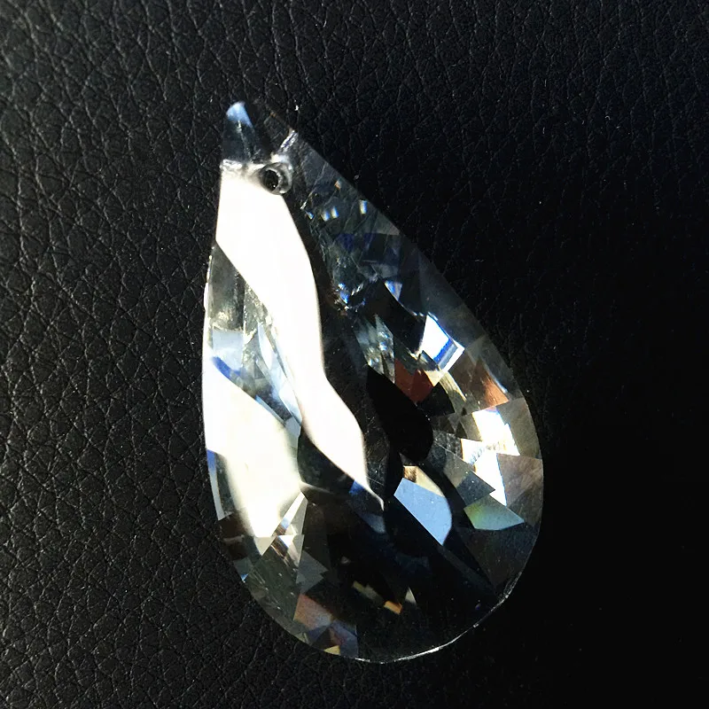 50 шт. 50 мм хрустальные подвески для люстры прозрачный граненый Алмазный Форма Кристалл витраж красивое подвесное украшение