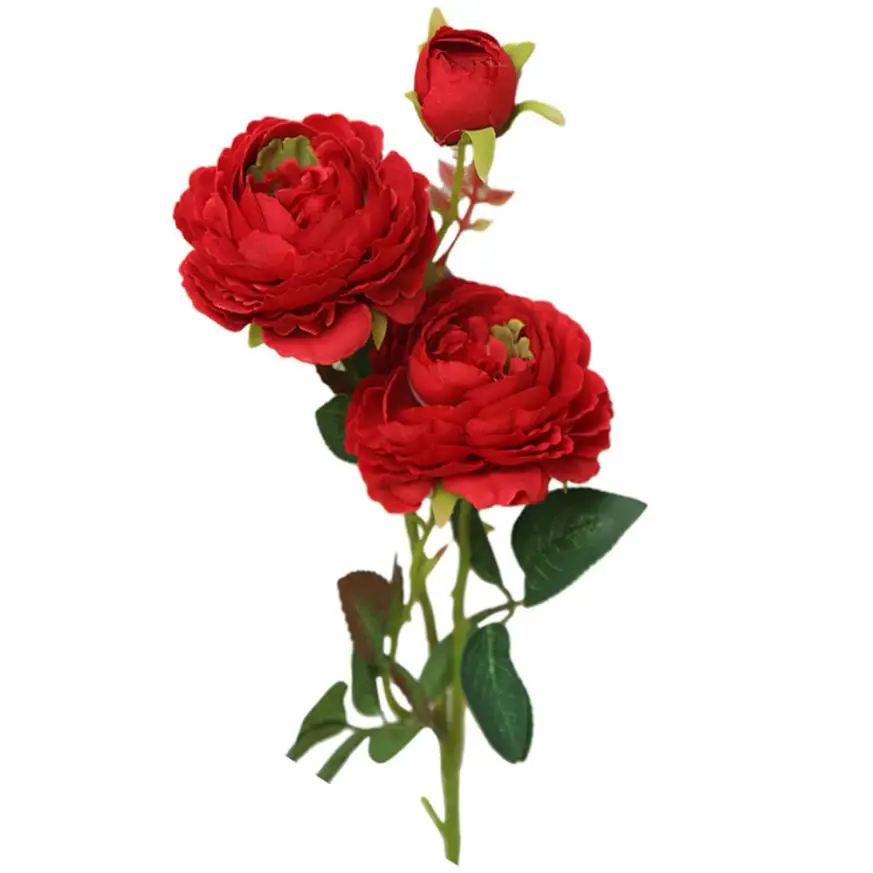 

Charming Artificial Flowers high quality Cloth Peony Floral Bride Bouquet Home Weeding Car Decor Scrapbooking Supplies July18