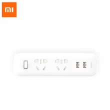 Xiaomi Mijia силовая полоса розетка конвертер портативный адаптер пробки для домашнего офиса 5 в 2.1A 2 USB быстрая зарядка