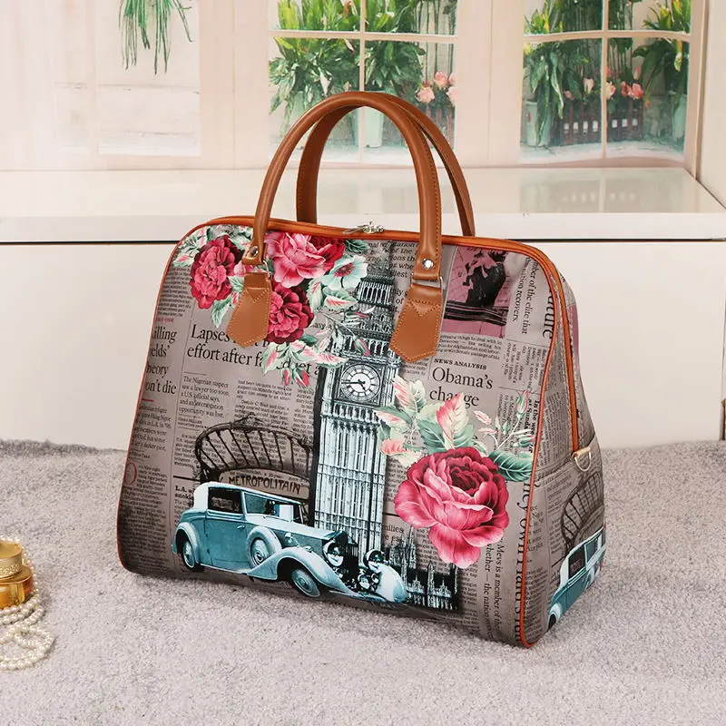 Горячая Распродажа, женские сумки известных брендов с рисунком, женские сумки для багажа, дорожные сумки, большие сумки для женщин, испанские сумки ZL99 - Цвет: B