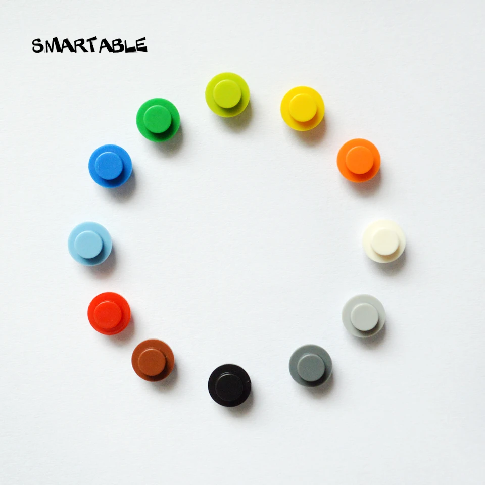 

Smartable Plate Round 1x1 With Solid Stud For Lights Building Blocks Parts Creative Toys Compatible Major Brand 6141 910pcs/lot