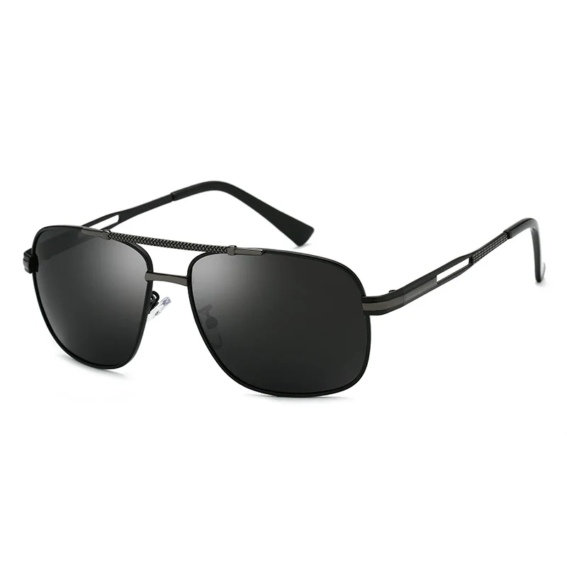 Для мужчин солнцезащитные очки Классические поляризованные очки вождения солнцезащитные очки металлический конструктор очки солнцезащитные очки Квадратные очки 966