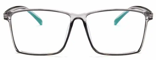 Модные дизайнерские мужские очки es оптическая оправа женские квадратные стеклянные es оправа прозрачные линзы очки черное серебро золотое стекло для глаз - Цвет оправы: claer gray