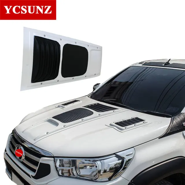 2016 2018 Bonnet Scoop For Toyota Hilux Revo Raptor White ...