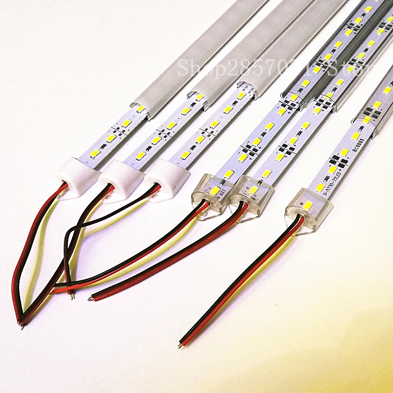 2 шт. 5 10 50 см 12 В постоянного тока SMD 5630/5730 светодиодная Жесткая полоса освещения +