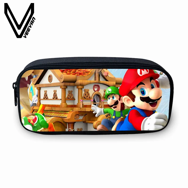 Модные женские кошельки VEEVANV милые с 3D рисунком Марио новинка пенал Супер для