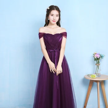 

Lady beauty 2018 purple Slit Long Evening Dresses women fashinable Formal Gown Long Prom Dresses