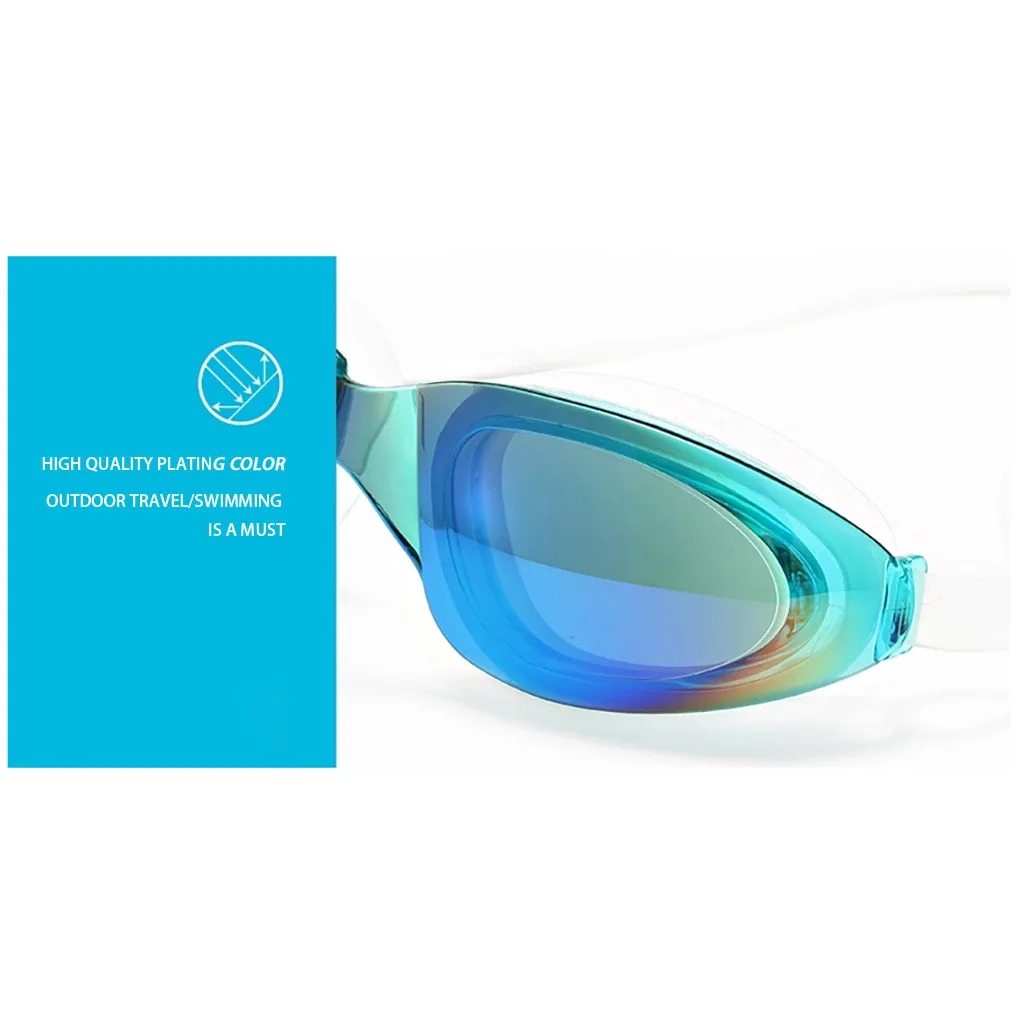 

Swimming goggles Myopia Men women Anti-Fog professional Waterproof silicone arena Pool swim eyewear Adult Swimming glasses#P3