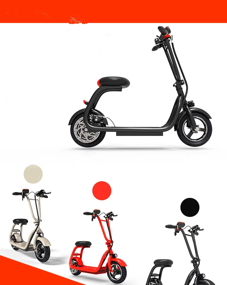 

Mini 2 Wheels Smart Electric Scooter Skate Board Adult Foldable bicycle 10 inches Mobile phone charging