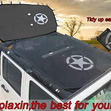 Bolaxin автомобильный Стайлинг Черный Прочный полное покрытие сетка тени Топ Солнцезащитная УФ шторка защита для Jeep Wrangler 2007- 2/4 двери