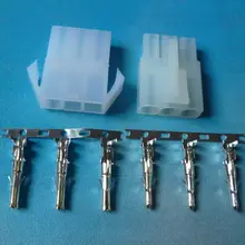 10/50/100 комплекты 3 P pin RC кабель для модели Зарядное устройство большой тип металла Pin Мужской соединитель и женский 6,2 мм