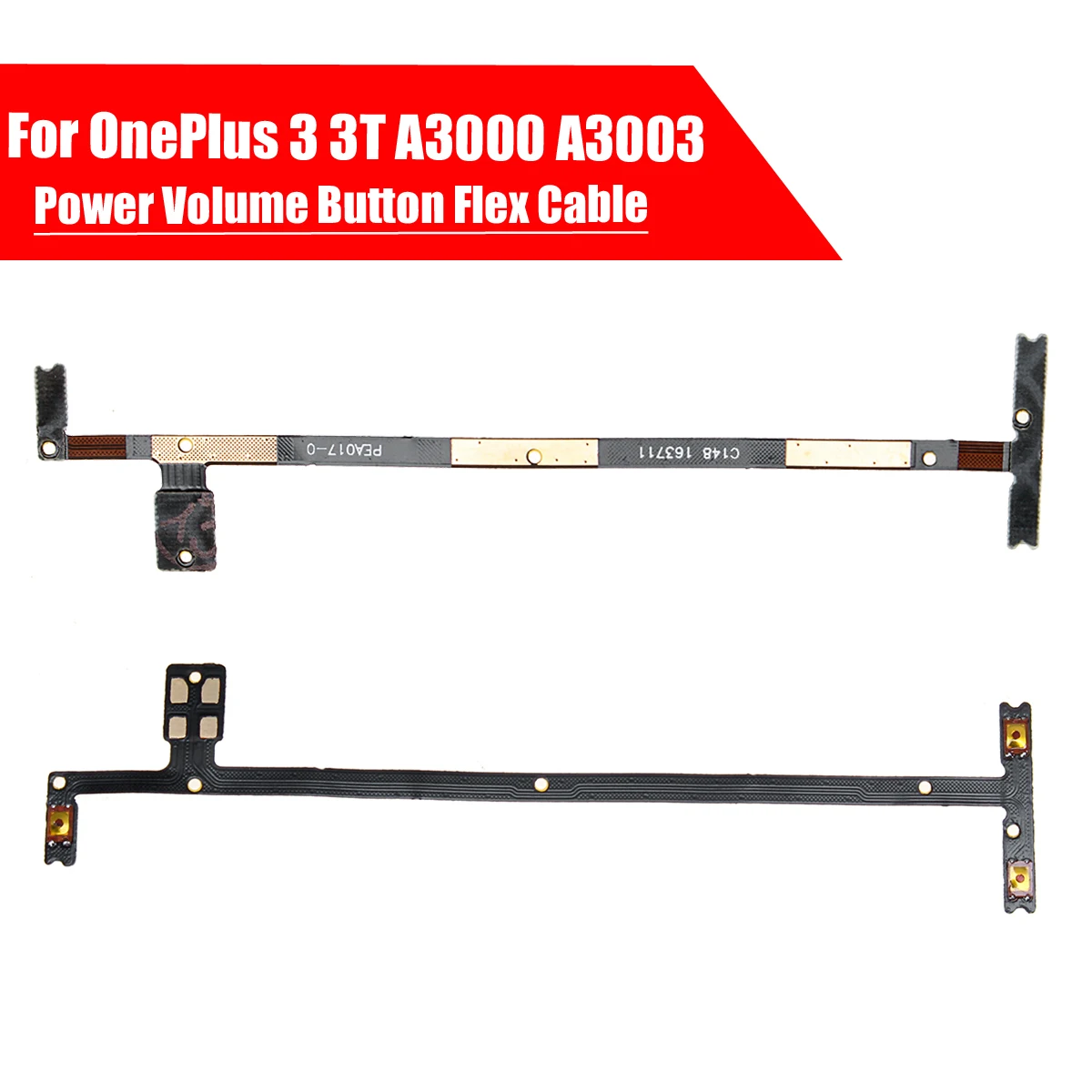 

LEORY 1/3pcs Power Volume Button Flex Cable Replacement For OnePlus 3 3T' A3000 A3003 MobilePhone Accessories
