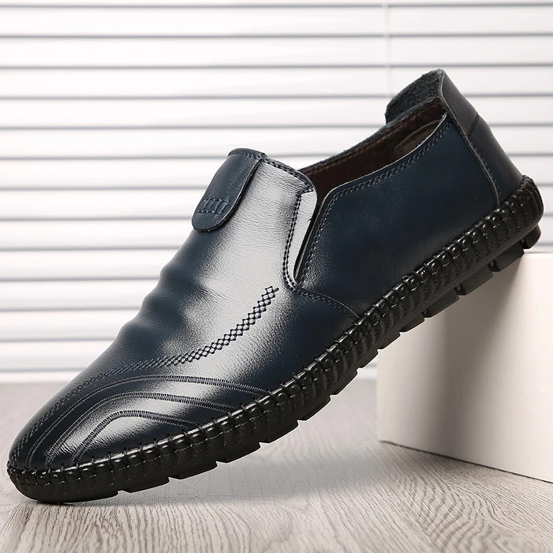 

Zanvllchy SAutumn And Winter Men Casual Shoes Genuine Leather Moda Hombre 2018 Brand Shoes Top Quality Loafers Male Chaussures