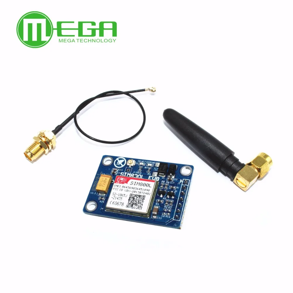 

SIM800L V2.0 5V Wireless GSM GPRS MODULE Quad-Band W/ Antenna Cable Cap