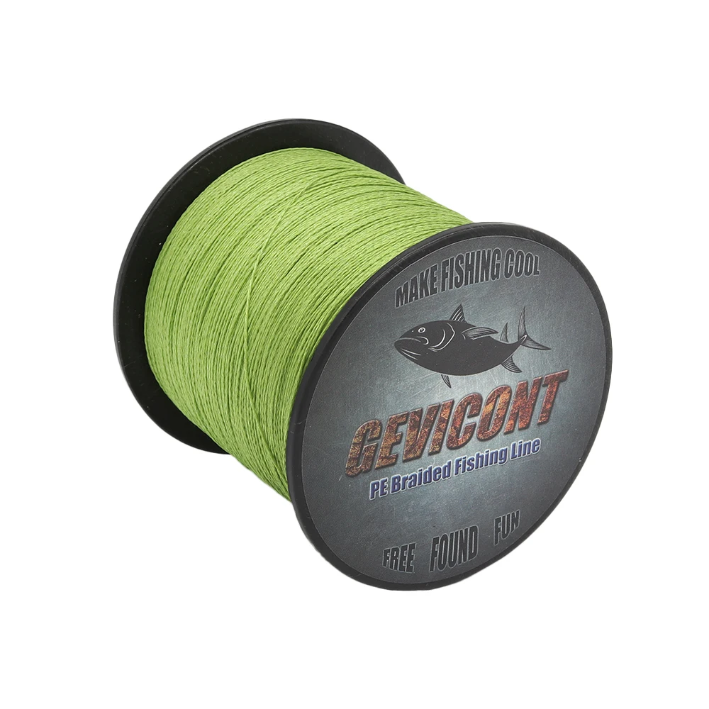 4 fios 10-100lb de água salgada vissen linha 10 cores gevimont