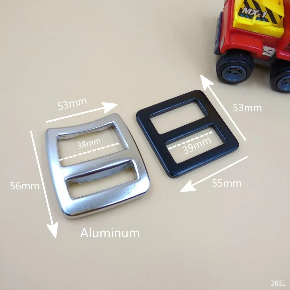 1," для 38 мм лямки черного, серебряного цвета, Толстый металлический ремешок, Регулировочная кулачковая пряжка, 2 шт. для DIY, спортивная сумка, аксессуары для ремня